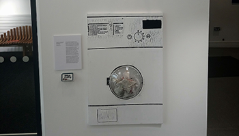 A detail from my end of degree show, 'It'll All Come Out In the Wash (2018)